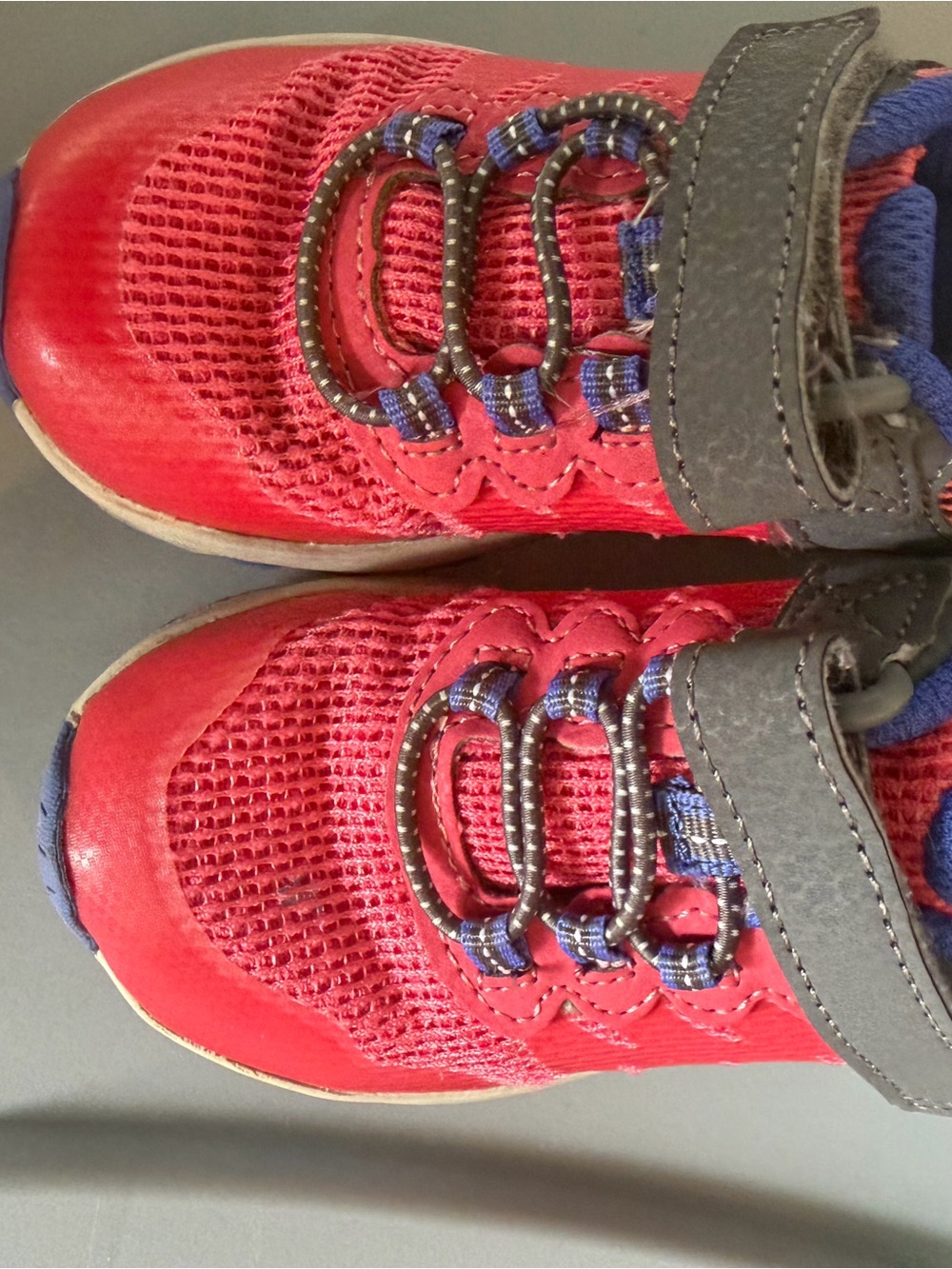 Merrell Red Kids Sneakers with Blue Accents